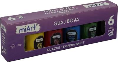 Miart Guaj Boya Tempera 30 ml 6 Lı - 3