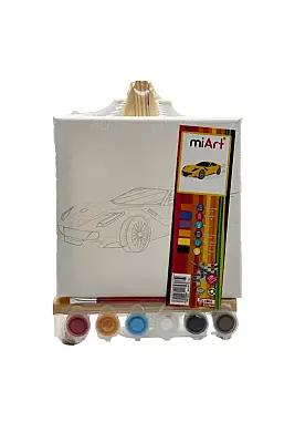 Miart Hobi Boyama Seti Araba 20 x 20 cm Şovalyeli - Miart (1)