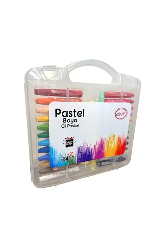 Miart Pastel Boya 24+2 Renk Çantalı - 1