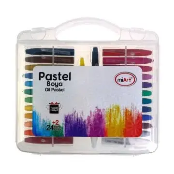 Miart Pastel Boya 24+2 Renk Çantalı - 1