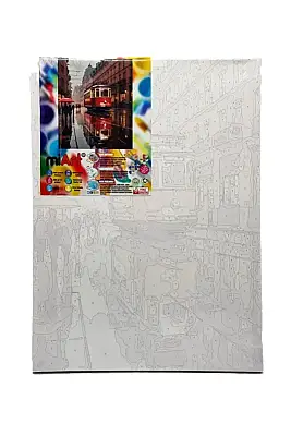 Miart Sayılarla Boyama Seti Taksim 30 x 40 cm - Miart (1)
