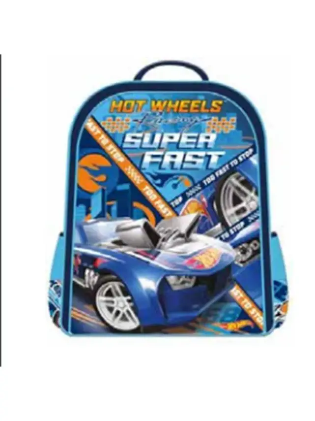 Mikro 48373 Hot Wheels İlkokul Çantası Due Fast - 1
