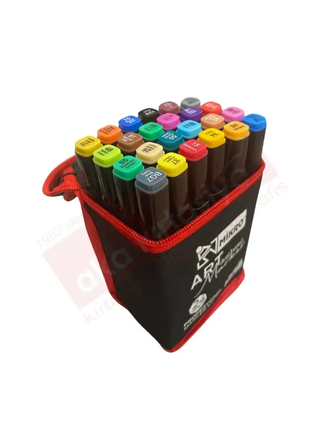 Mikro Art Çift Taraflı Marker Seti 24 Renk - 2
