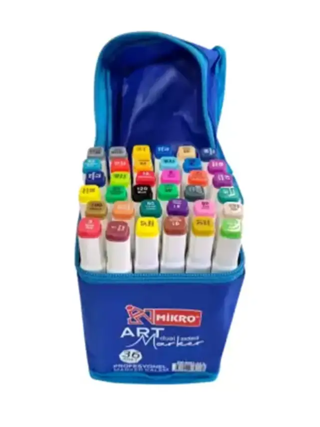 Mikro Art Çift Taraflı Marker Seti 36 Renk - 1
