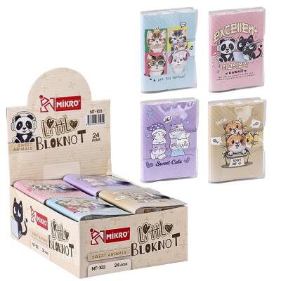 Mikro Cute Cats Mini Not Defteri Çizgili 80 Yp A0 - 3