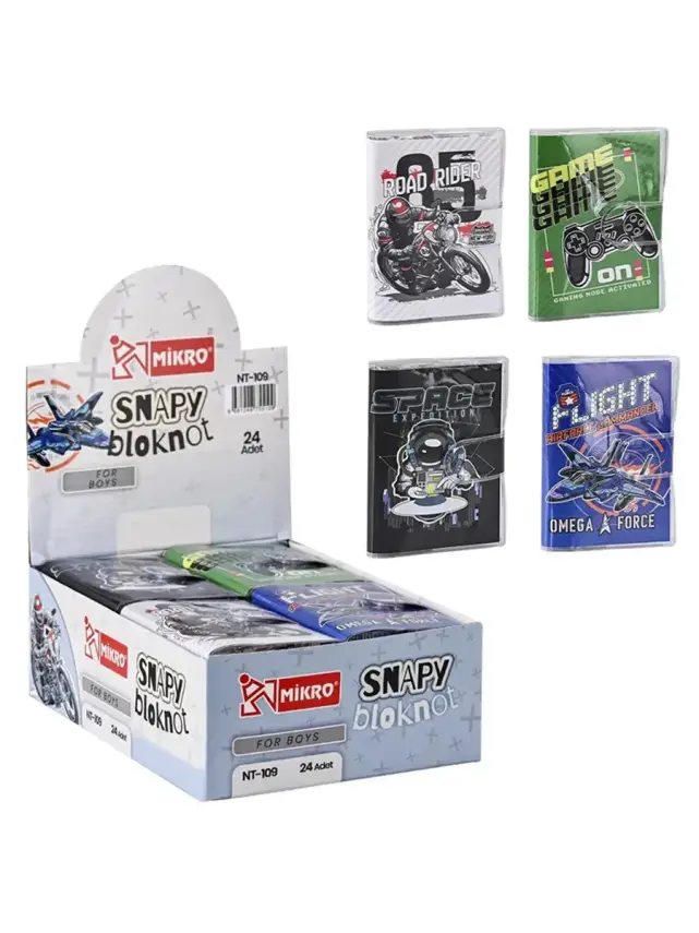Mikro For Boys Mini Not Defteri Çizgili 80 Yp A0 - 1