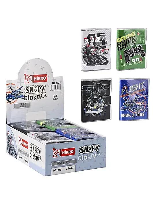 Mikro For Boys Mini Not Defteri Çizgili 80 Yp A0 - 1