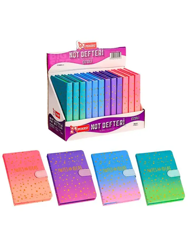 Mikro Notes And Ideas Not Defteri Çizgili Ciltli 80 Yp A5 - 2