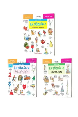 Minikler İçin Dört Dilde Resimli İlk Sözlük 3 Kitap Set - Uysal Yayıncılık