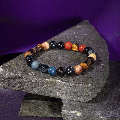 Moldavit Doğal Taş 925 Ayar Gümüş Yüzük (Yaşam Taşı) - Osmanlı Doğaltaş