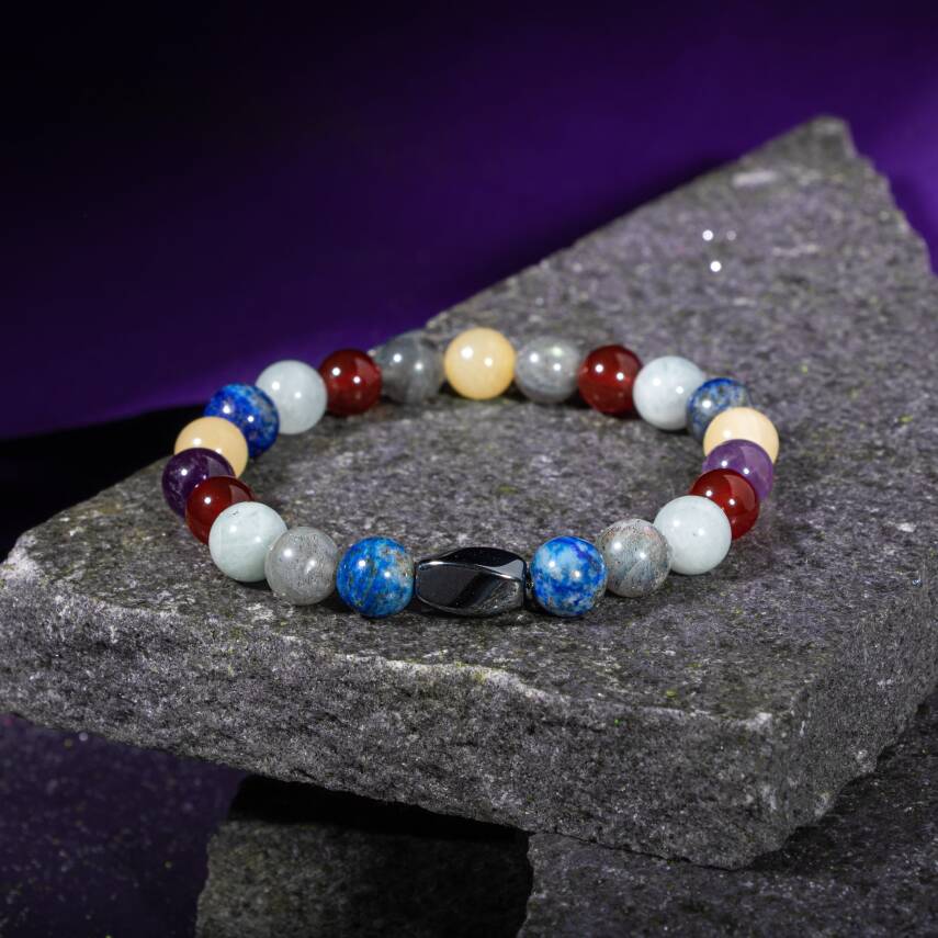 Moldavit Doğal Taş 925 Ayar Gümüş Yüzük (Yaşam Taşı) - 3