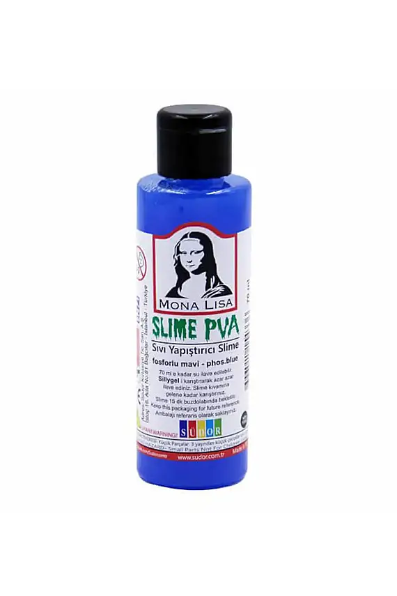 Monalisa Slıme 70 ml Sıvı Yapıştırıcı Fosforlu Mavi - 1