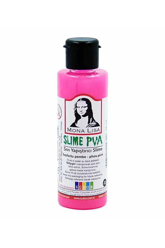 Monalisa Slıme 70 ml Sıvı Yapıştırıcı Fosforlu Pembe - 1