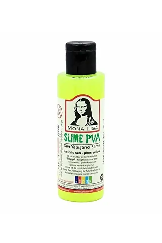Monalisa Slıme 70 ml Sıvı Yapıştırıcı Fosforlu Sarı - 1