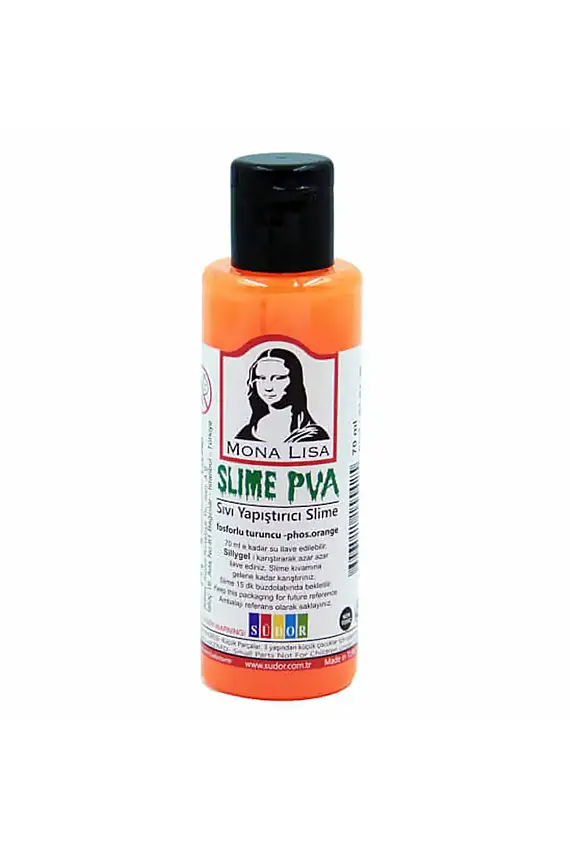 Monalisa Slıme 70 ml Sıvı Yapıştırıcı Fosforlu Turuncu - 1