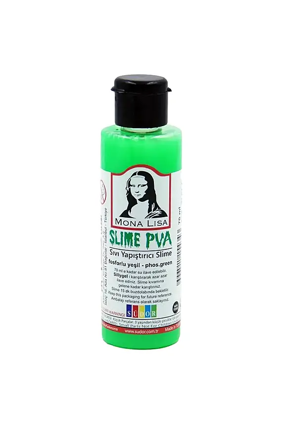 Monalisa Slıme 70 ml Sıvı Yapıştırıcı Fosforlu Yeşil - 1