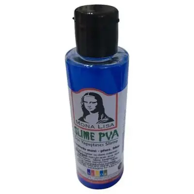 Monalisa Slıme 70 ml Sıvı Yapıştırıcı Fosforlu Mavi - Monalisa