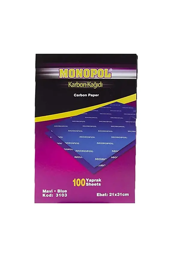 Monopol Karbon Kağıdı A4 Mavi 100 Lü - 1