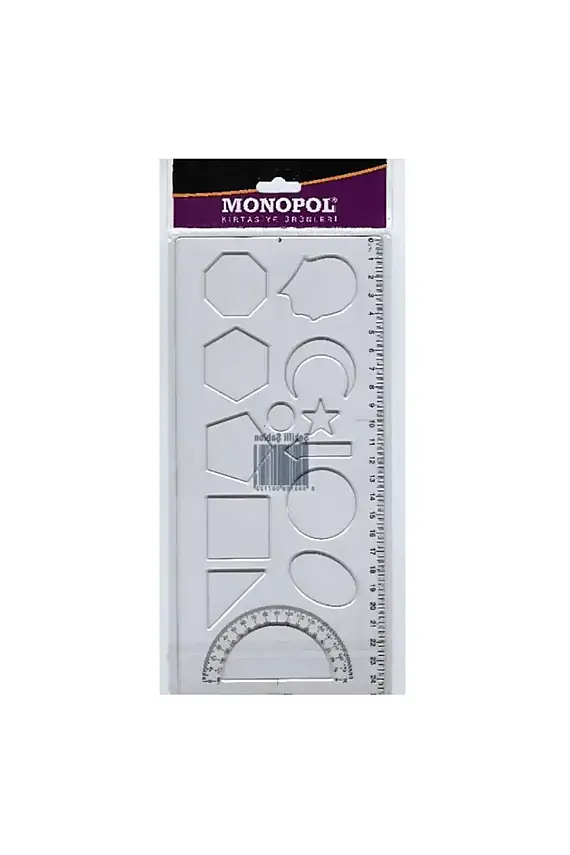 Monopol Şekiller Şablonu Cetvelli - 1