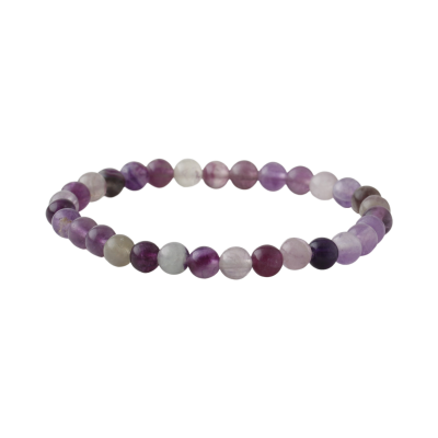 Mor Florit 6mm Doğal Taş Bileklik - Osmanlı Doğaltaş