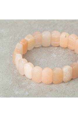 Morganit Doğal Taş Geniş Kesim Bileklik - Osmanlı Doğaltaş