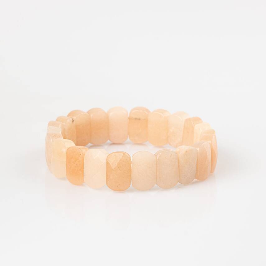 Morganit Doğal Taş Geniş Kesim Bileklik - 4