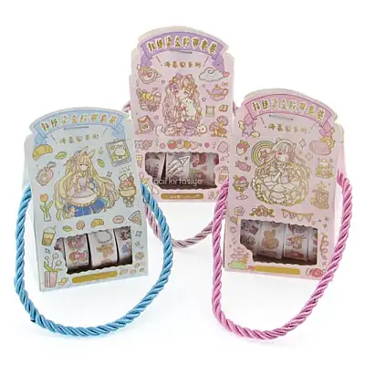 Munis Kawaii Çantalı Sticker 4 Lü - Munis (1)