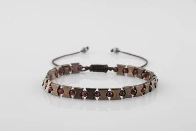 Narina Lal-Hematit Doğal Taş Erkek Bileklik - Osmanlı Doğaltaş