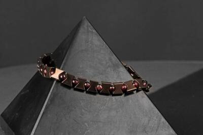 Narina Lal-Hematit Doğal Taş Erkek Bileklik - 4