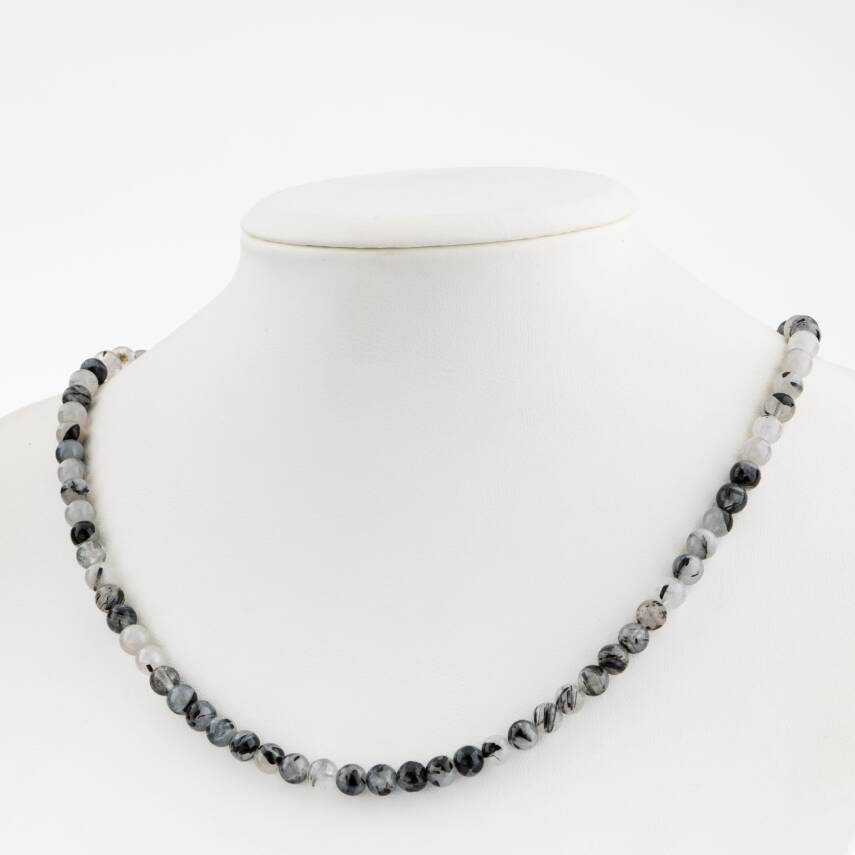 Necef 6 mm Dizi Doğal Taş Kolye - 1