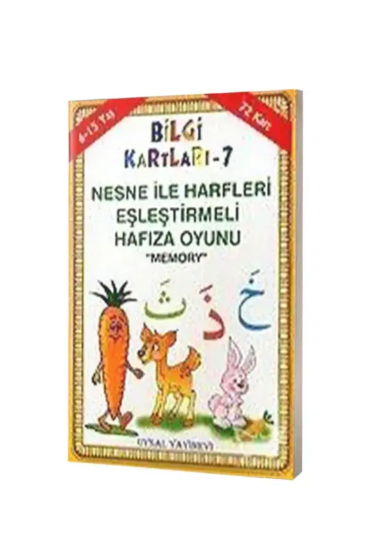 Nesne İle Harfleri Eşleştirmeleri Hafıza Oyunu - Bilgi Kartları 7 - 6-15 Yaş - 2