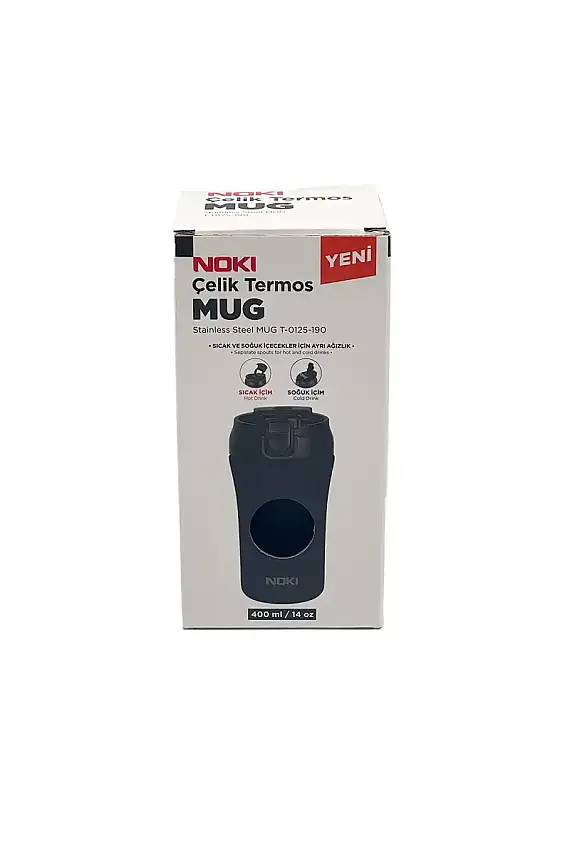 Noki Çelik Kahve Kupası Siyah 370 ml - 1
