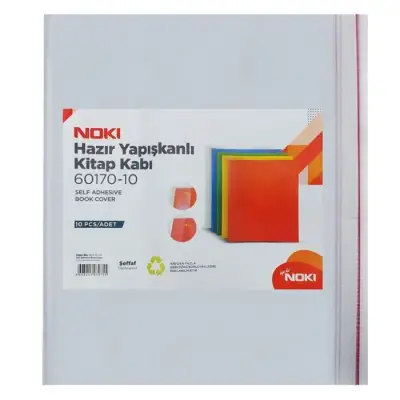 Noki Hazır Yapışkanlı Kitap Kabı A4 10 Lu Sarı - 2