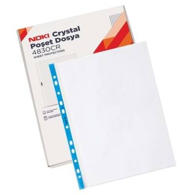 Noki Poşet Dosya Cristal Mavi Şeritli - Noki