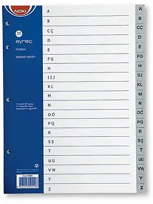 Noki Seperatör A-Z Harfler - Noki (1)