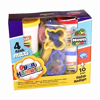 Nova Color Oyun Hamuru Maxi 4 Lü Oyuncaklı - Nova Color (1)