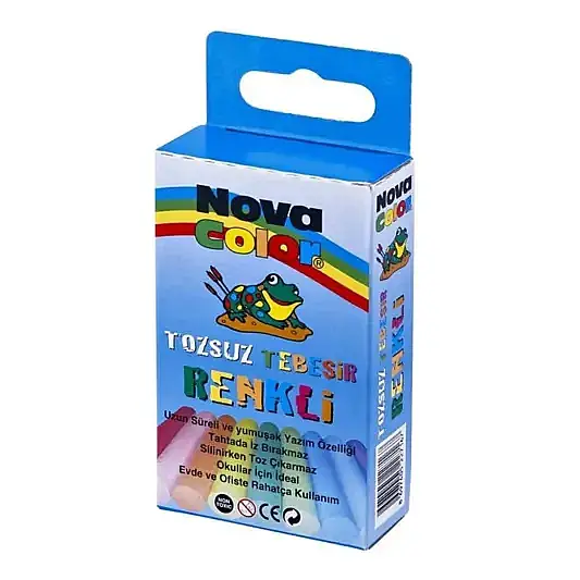 Nova Color Tebeşir Tozsuz 10 Lu Renkli - 3