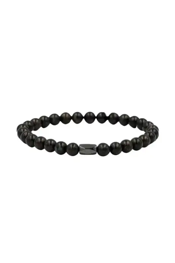 Nuummite 6mm Doğal Taş Bileklik - 1