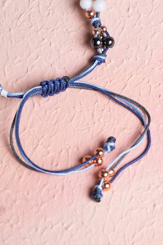 Obsesyon Takıntı Doğal Taş Bileklik Ametist Bronzit İnci Kehribar Krizokol Aventurin Labradorit - 3