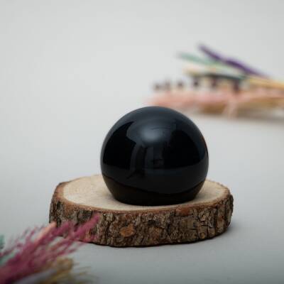 Obsidyen Doğal Taş Küre - 3