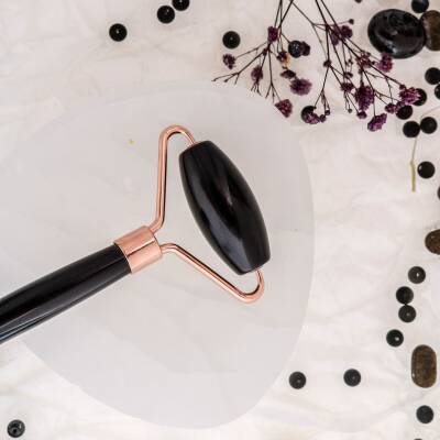 Obsidyen Taşı Roller Masaj Aleti - Osmanlı Doğaltaş