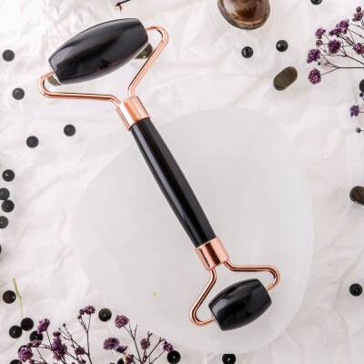 Obsidyen Taşı Roller Masaj Aleti - Osmanlı Doğaltaş