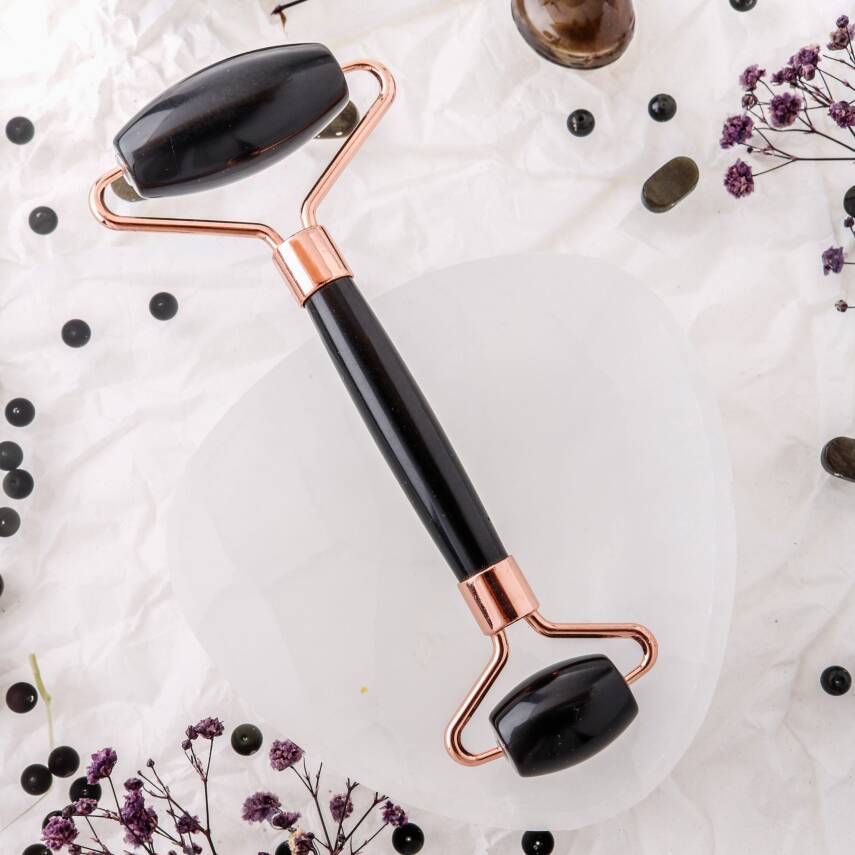 Obsidyen Taşı Roller Masaj Aleti - 1
