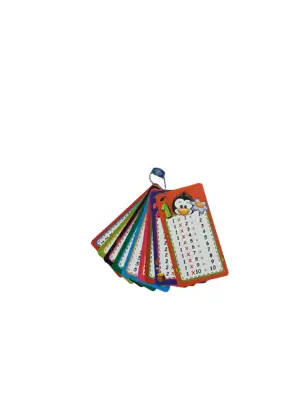 Odak Çarpım Tablosu Kartları Paketi 10Lu Zincirli - 1