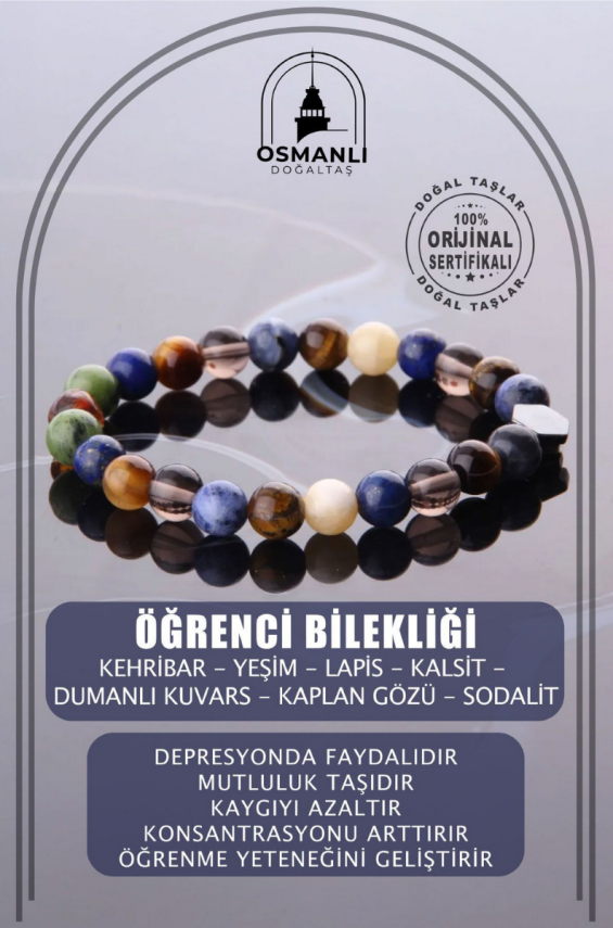 Öğrenci Doğal Taş Bileklik - 2