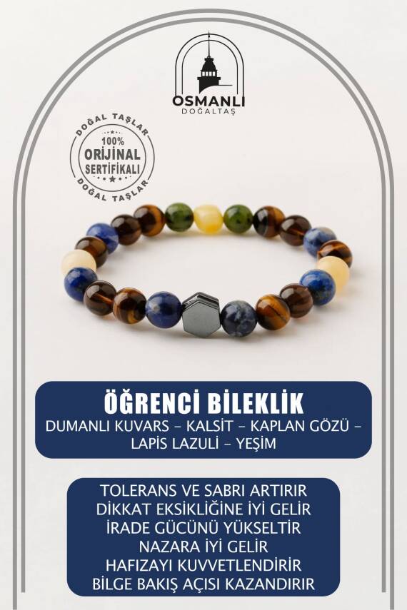 Öğrenci Doğal Taş Bileklik - 1