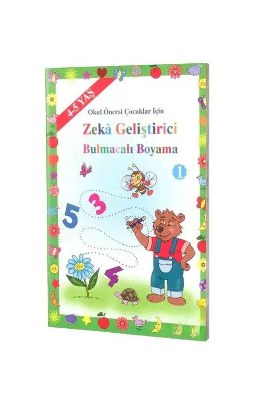 Okul Öncesi Çocuklar İçin Zeka Geliştirici Bulmacalı Boyama - 4-5 Yaş - 2