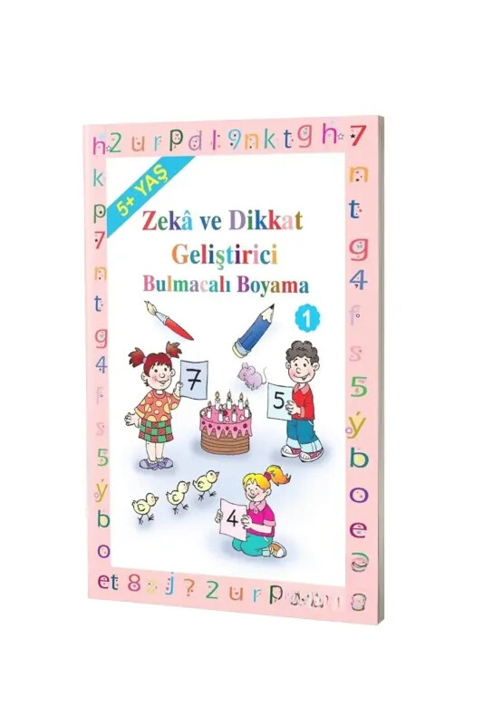 Okul Öncesi Zeka Geliştirici Bulmacalı Boyama - 5+ Yaş - Uysal Yayıncılık