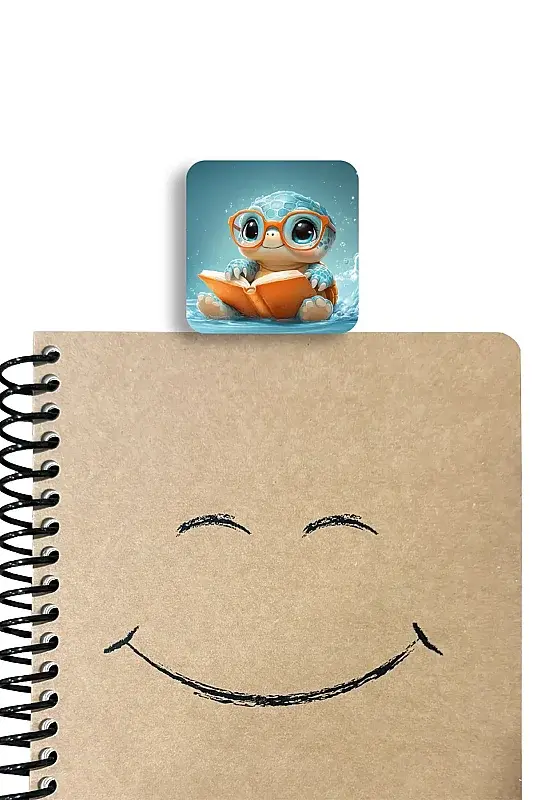 Okuyan Kaplumbağa Kitap Ayracı - 1