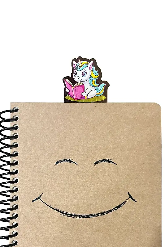 Okuyan Unicorn Kitap Ayracı - 1